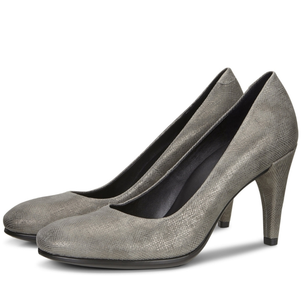 Ecco Shape 75 Sleek Heels Size EU 41 US 10-10.5 Color Warm Grey New In Box